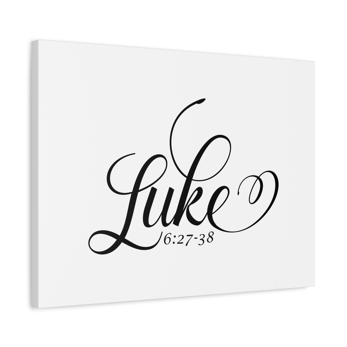 Scripture Canvas Luke 6:27-38 Christian Wall Art Bible Verse Print Ready to Hang