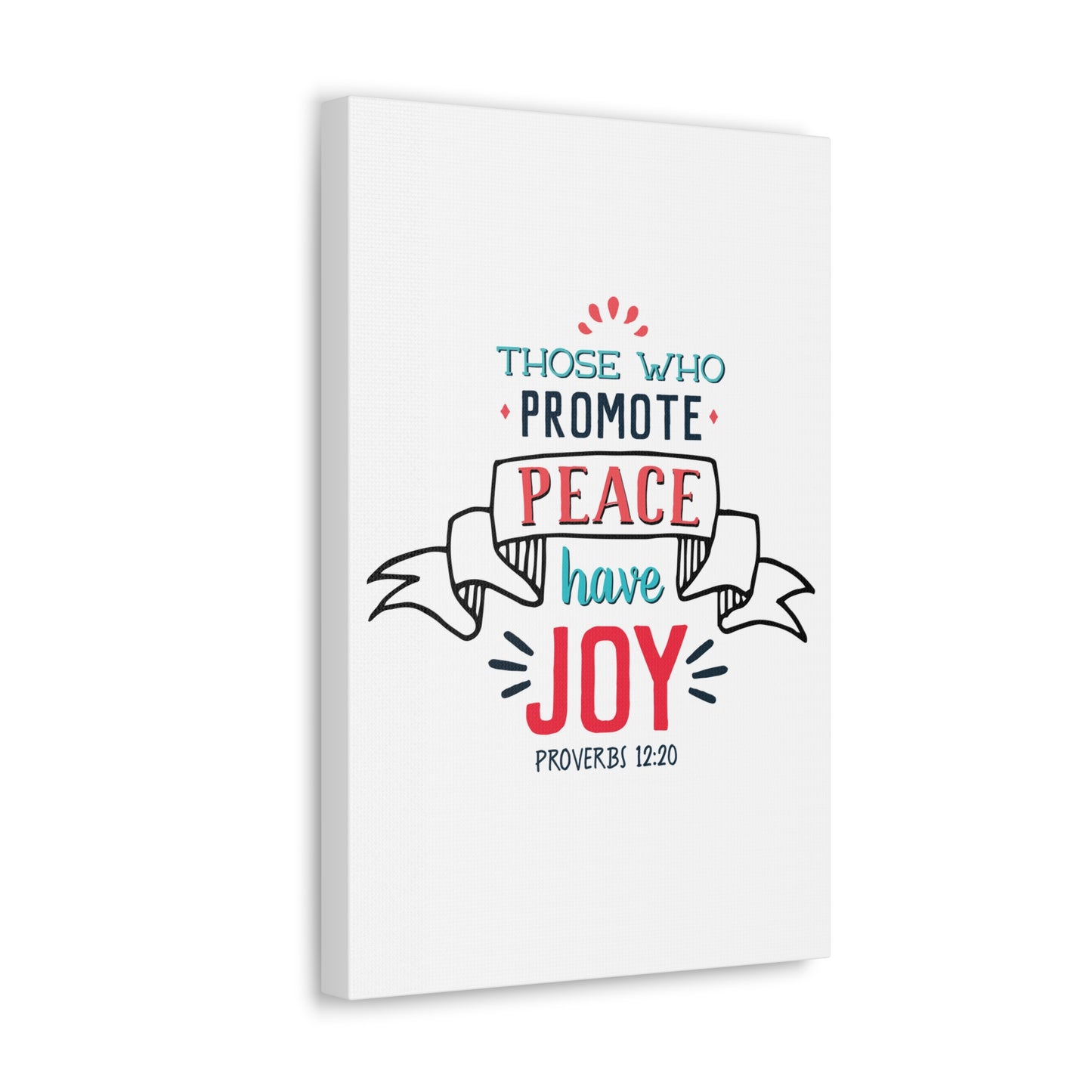Those Who Promote Peace Proverbs 12:20 Christian Wall Art Bible Verse Print Ready To Hang
