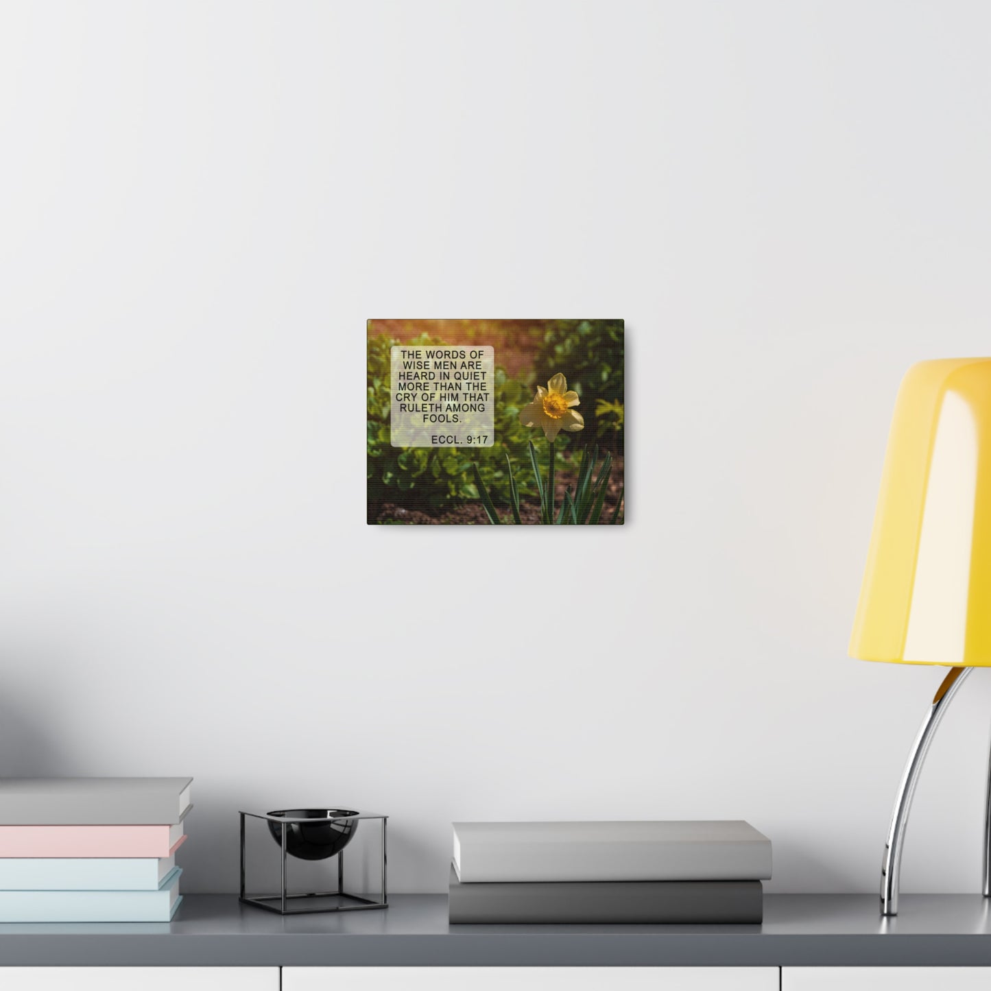Words Of Wise Eccl 9:17 Bible Verse Canvas Christian Wall Art Ready to Hang