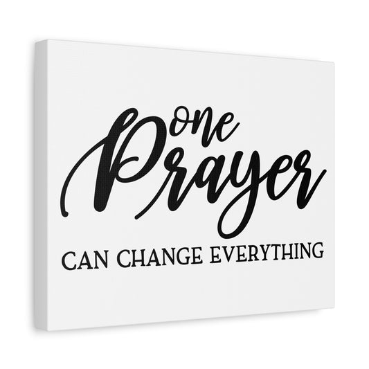 Scripture Canvas One Prayer Psalm 9:9-10 Christian Wall Art Print Ready to Hang