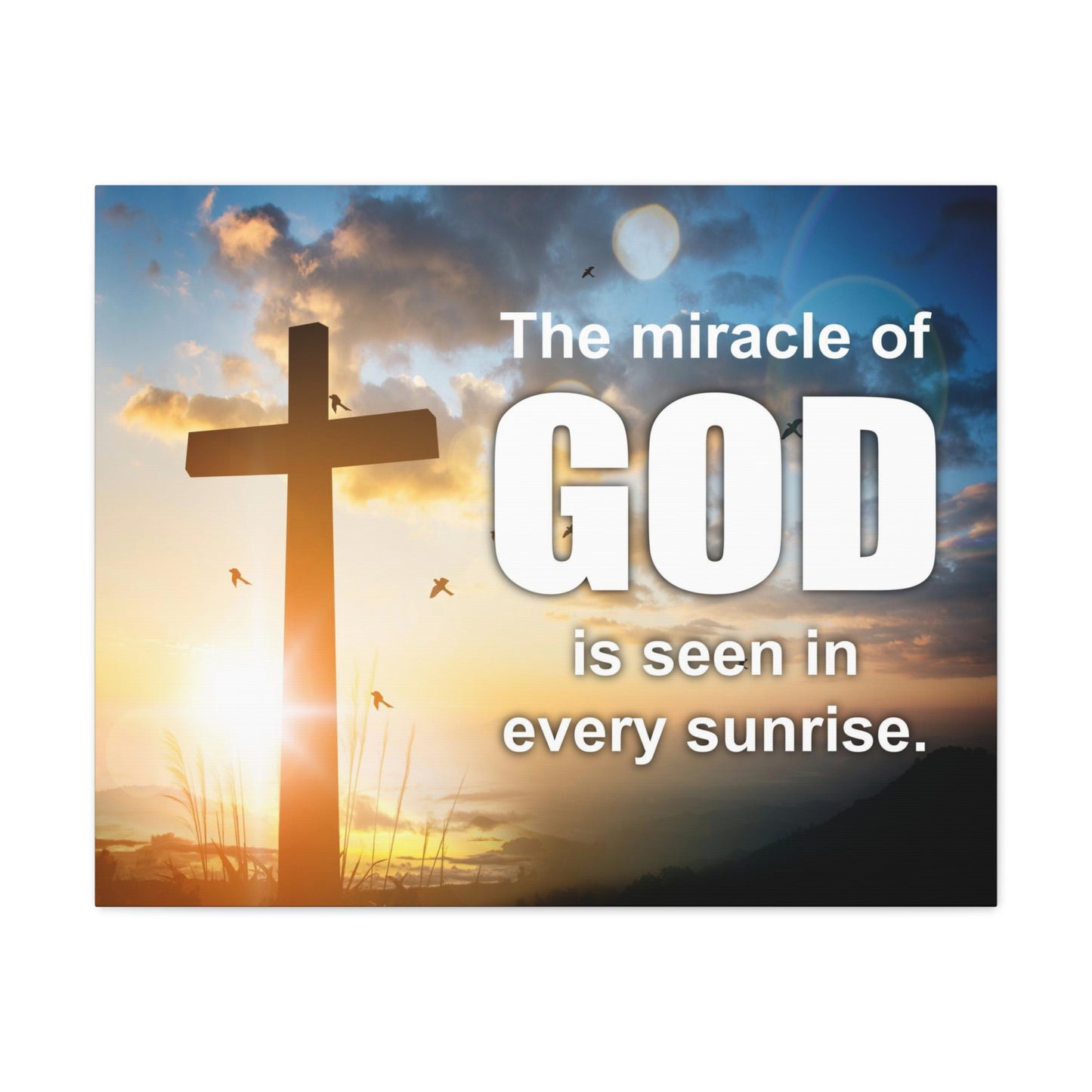 The Miracle of God Psalm 118:24 Christian Wall Art Bible Verse Print Ready to Hang