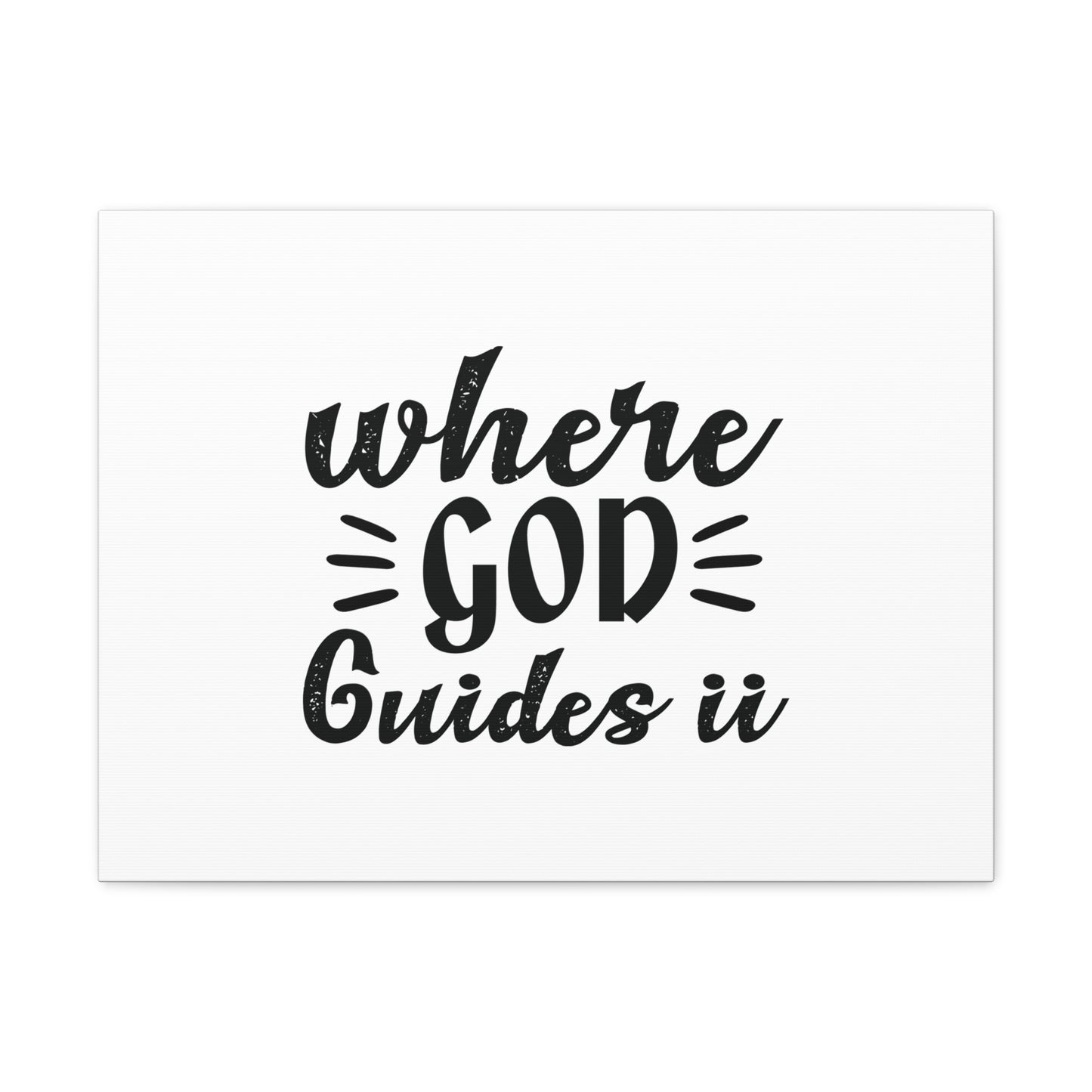Where God Guides It Psalm 119:105 Christian Wall Art Bible Verse Print Ready to Hang