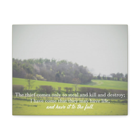They May Have Life Ephesians 4:28 Christian Wall Art Bible Verse Print Ready to Hang