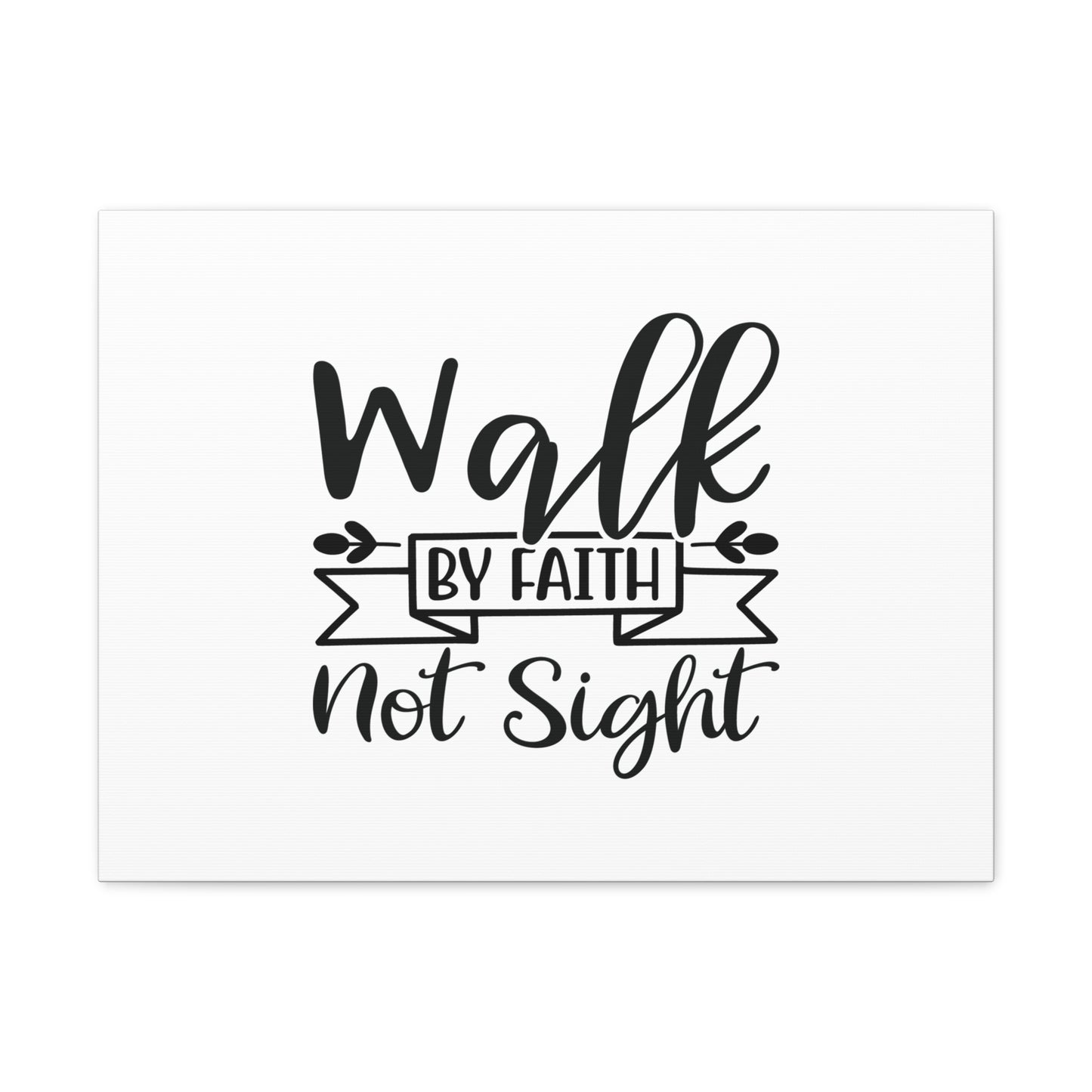 Walk By Faith 2 Corinthians 5:7 Banner Christian Wall Art Bible Verse Print Ready to Hang