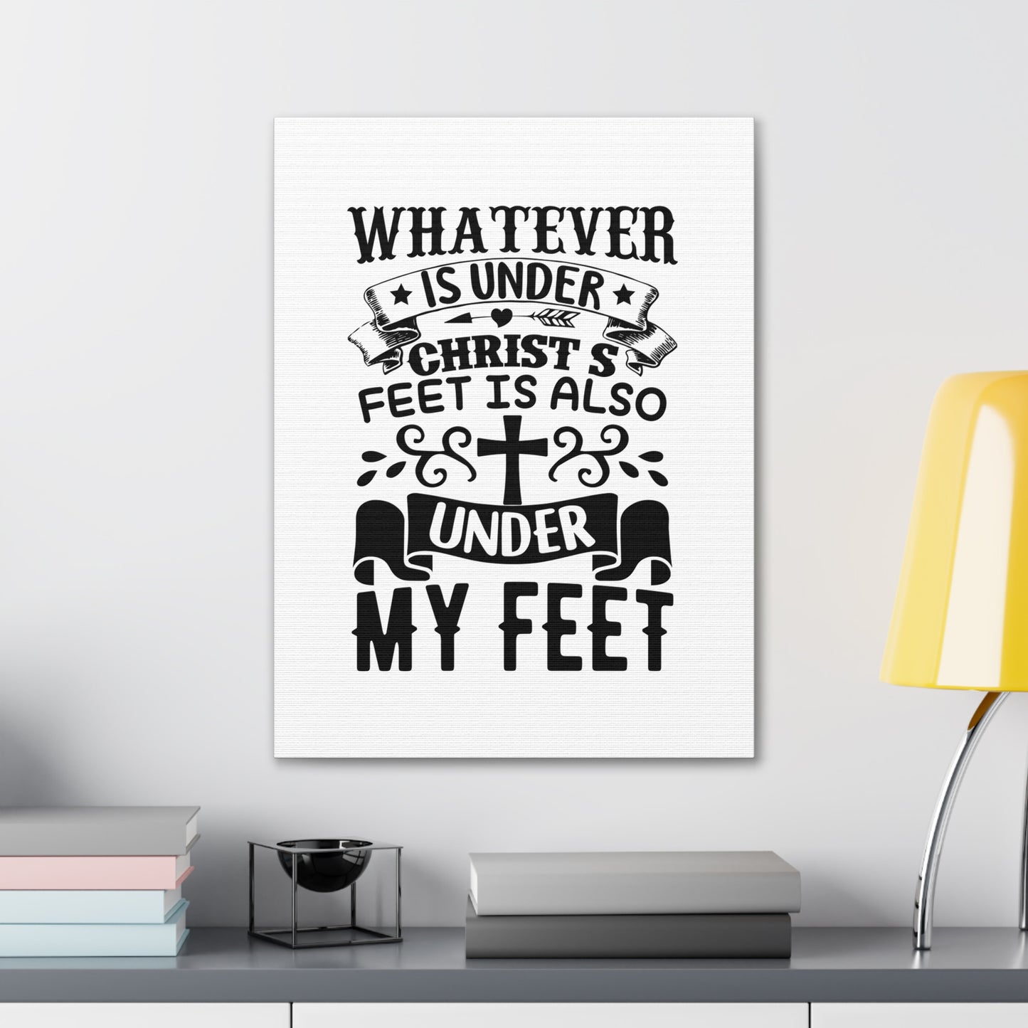 Under Christ 1 Corinthians 15:27 Christian Wall Art Bible Verse Print Ready to Hang
