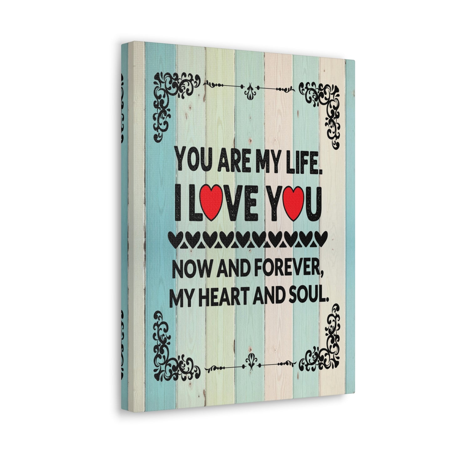 To My Wife You Are My Life Canvas Wall Art – Heartfelt Romantic Gift for Home Decor