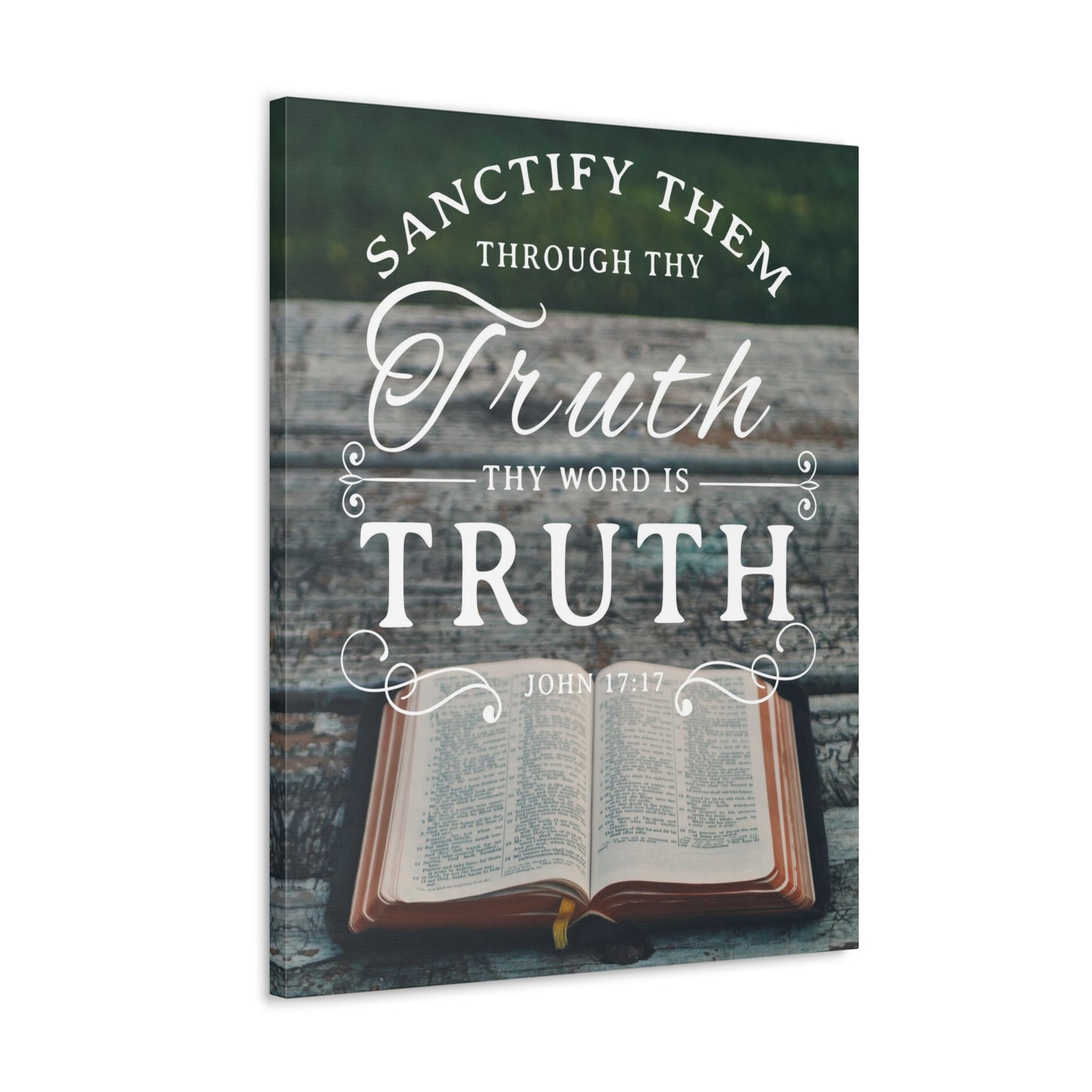 Thy Word is Truth John 17:17 Christian Wall Art Bible Verse Print Ready to Hang