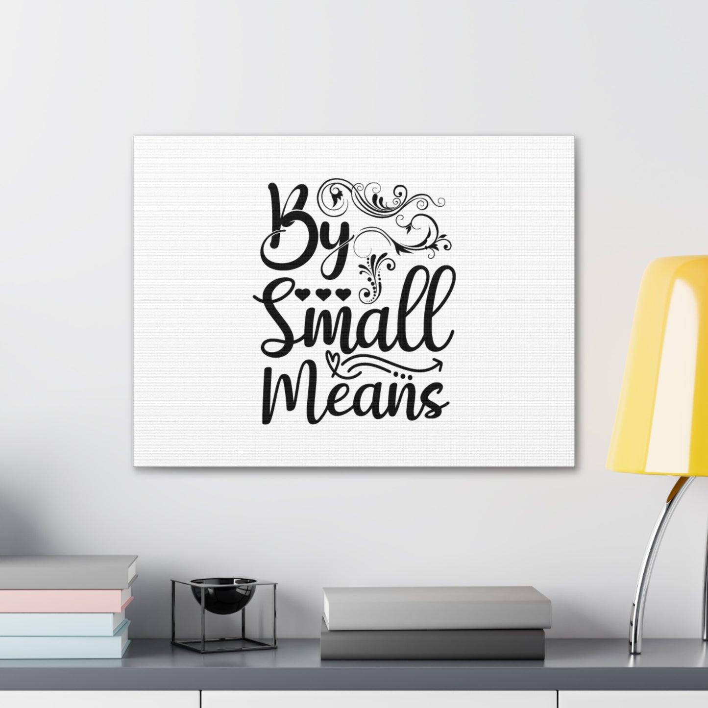 By Small Means Luke 16:10 Hearts Christian Wall Art Bible Verse Print Ready to Hang