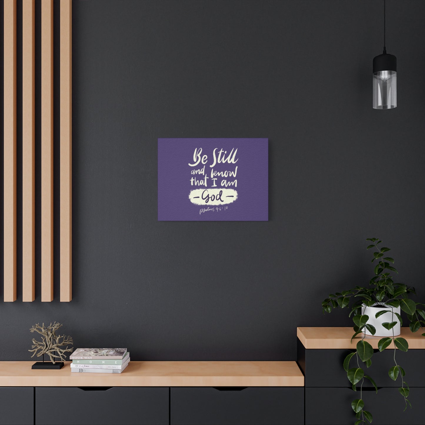 Scripture Walls Know That I Am God Psalm 46:10 Bible Verse Canvas Christian Wall Art Ready to Hang
