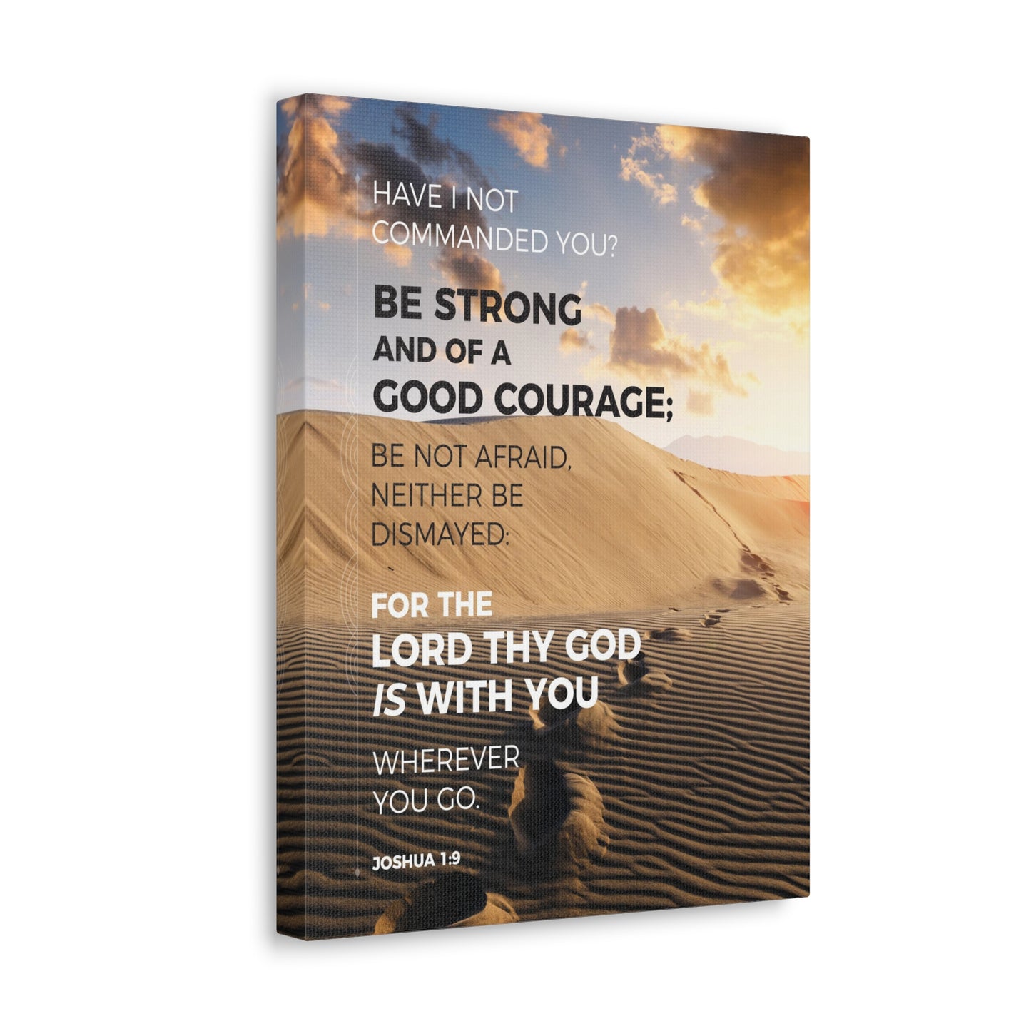 Wherever You Go Joshua 1:9 Dessert Christian Wall Art Bible Verse Print Ready to Hang