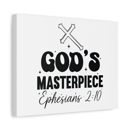 Scripture Walls Ephesians 2:10 You are God's Masterpiece Bible Verse Canvas Christian Wall Art Ready to Hang Unframed