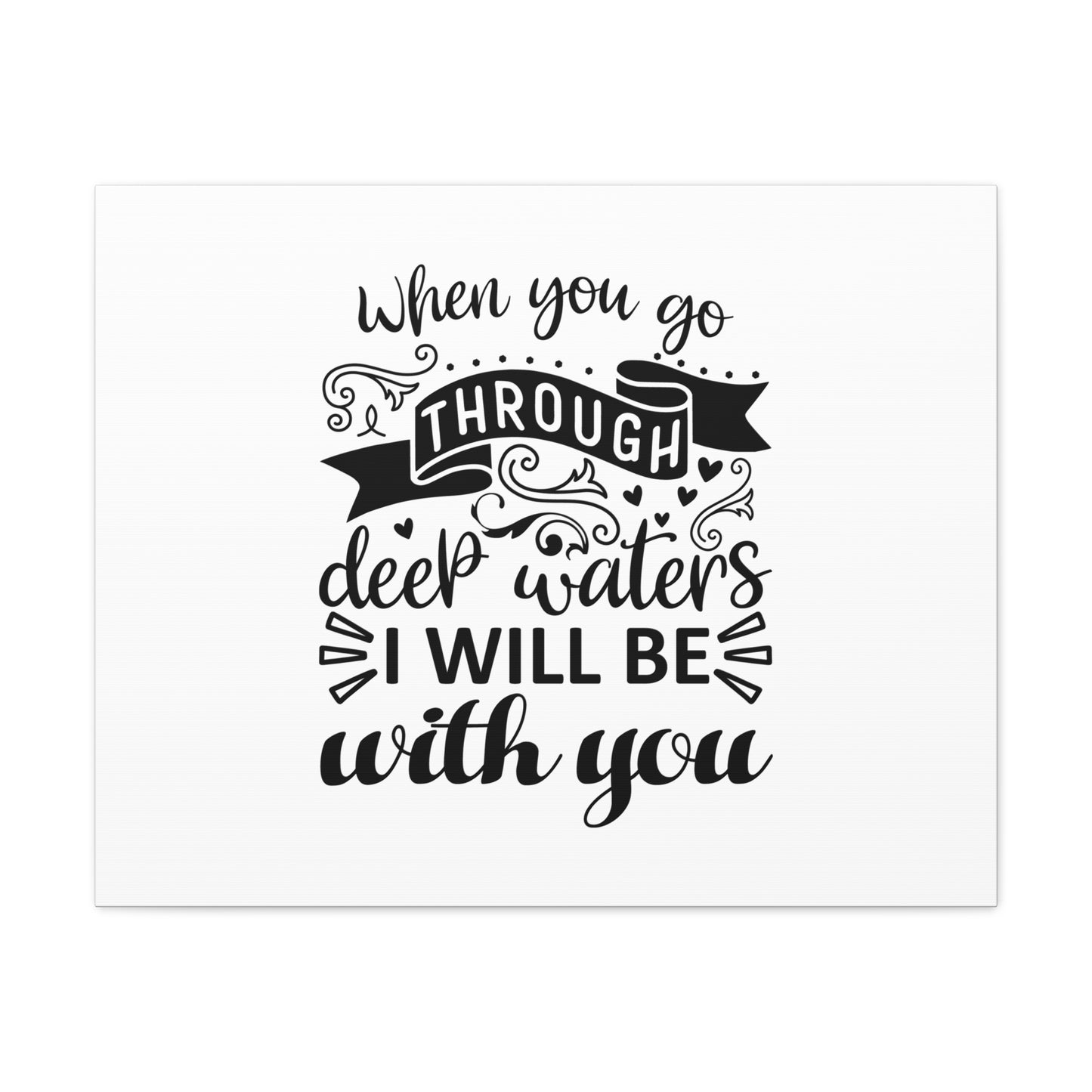 Will Be With You 2 Corinthians 12:9-10 ESV Christian Wall Art Bible Verse Print Ready to Hang