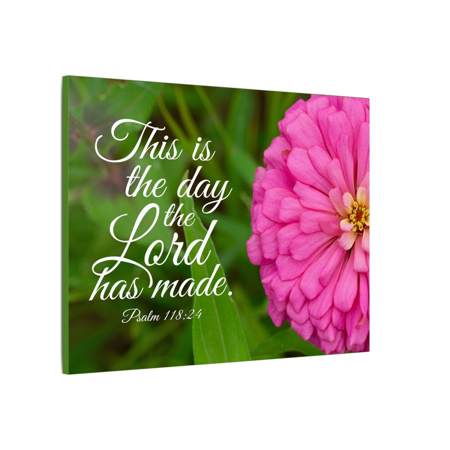 Scripture Canvas The Lord Has Made Psalm 118:24 Christian Wall Art Bible Verse Print Ready to Hang