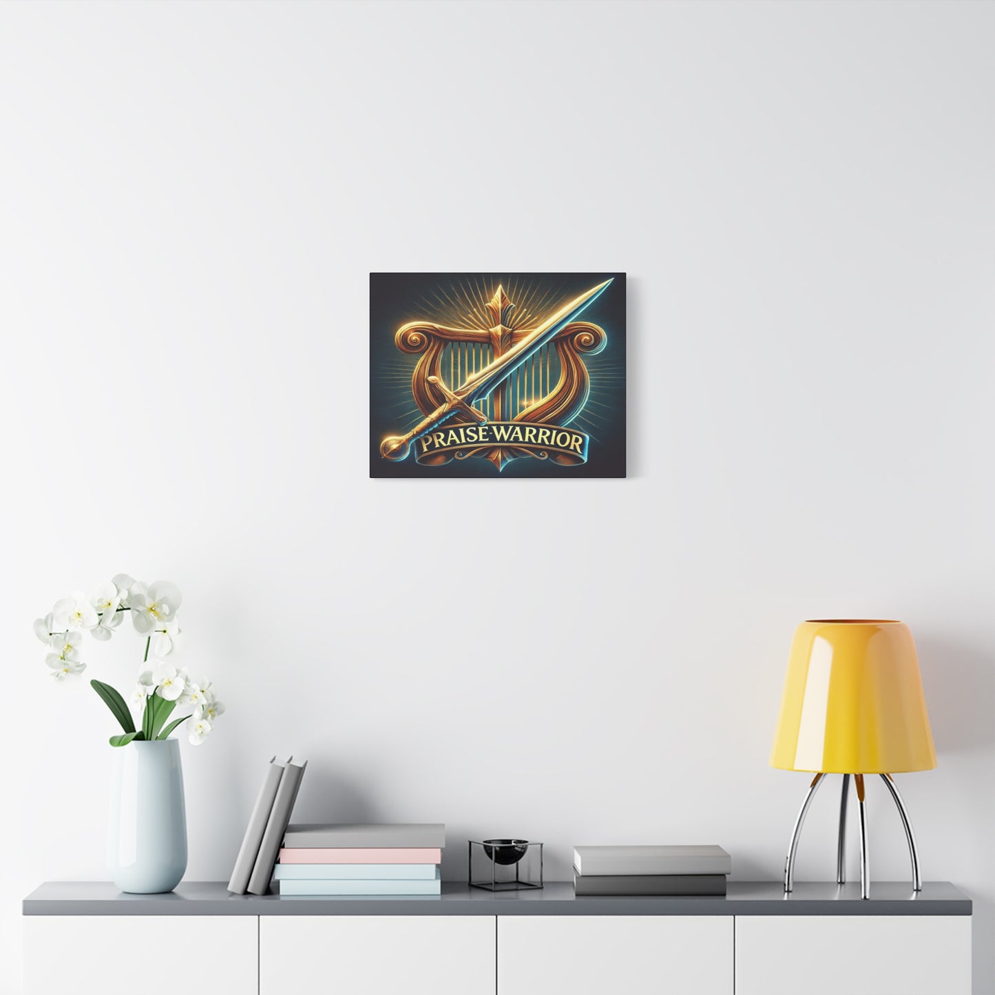 Scripture Walls Praise Warrior Psalm 149 Bible Verse Canvas Christian Wall Art Ready to Hang Unframed