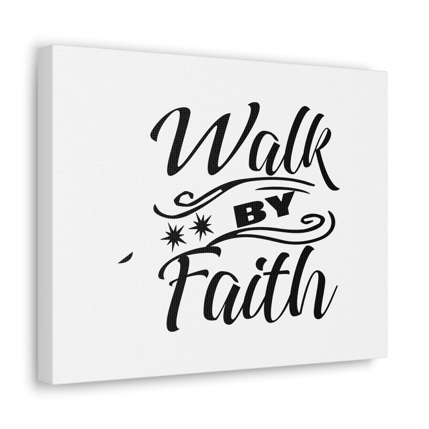 Walk By Faith 2 Corinthians 5:7 Two Star Christian Wall Art Bible Verse Print Ready to Hang