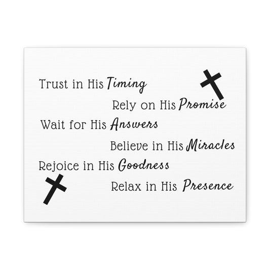 Trust In His Timing JEREMIAH 17:7 Christian Wall Art Bible Verse Print Ready to Hang
