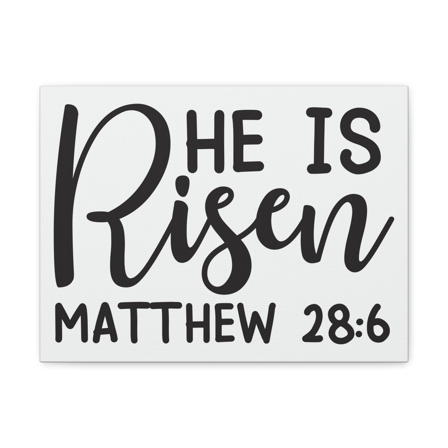 He Is Risen Matthew 28:6 Bible Verse Canvas Christian Wall Art Ready To Hang