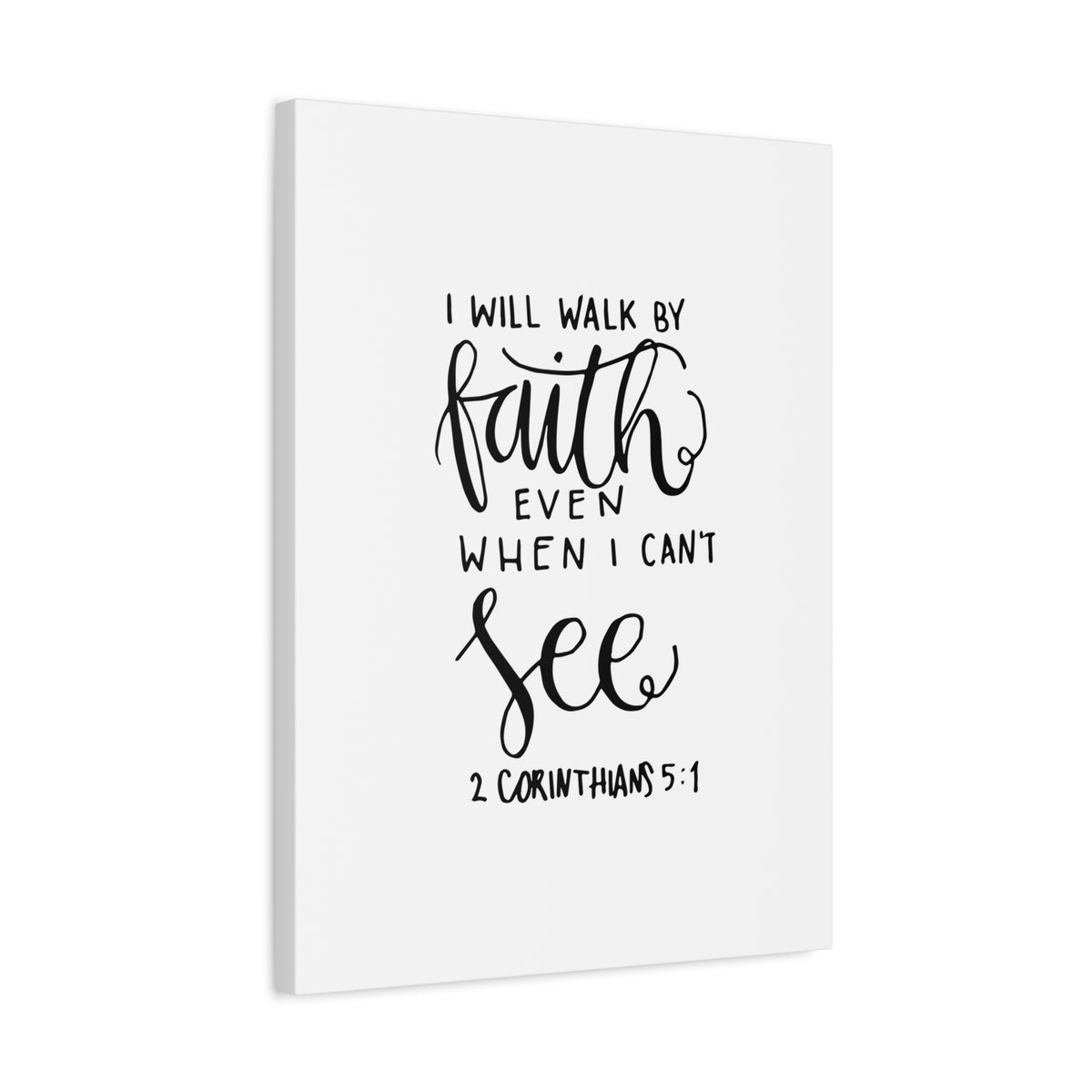 Scripture Canvas See 2 Corinthians 5:1 Christian Wall Art Bible Verse Print Ready to Hang