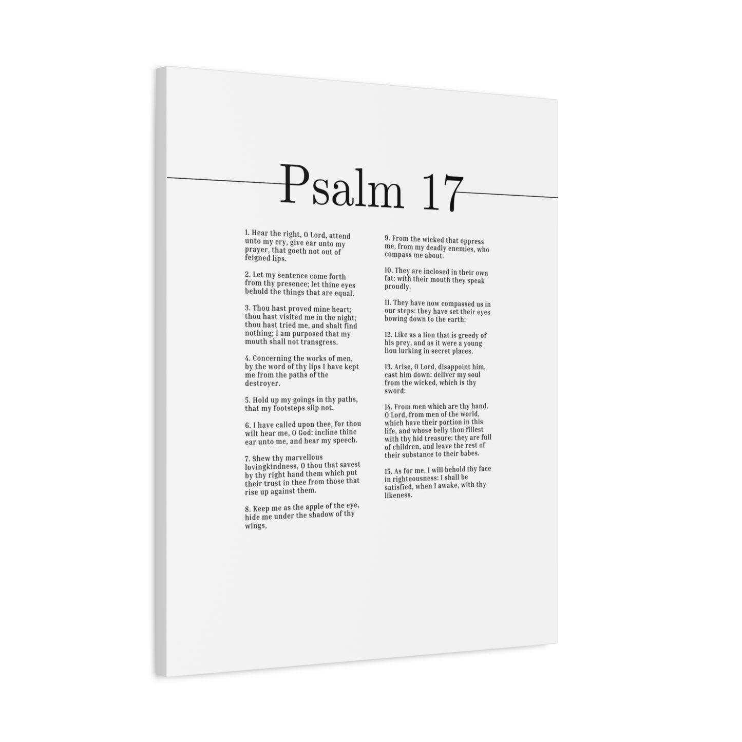 Scripture Canvas Marvelous Loving Kindness Psalm 17 Christian Wall Art Bible Verse Print Ready to Hang