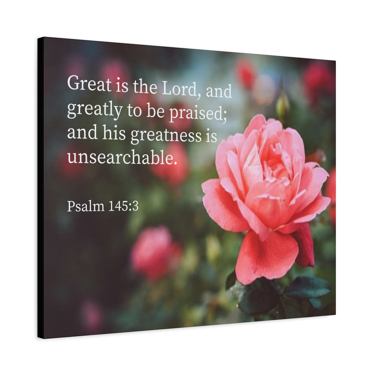 Scripture Canvas Greart is The Lord Psalm 56:3 Christian Wall Art Bible Verse Print Ready to Hang