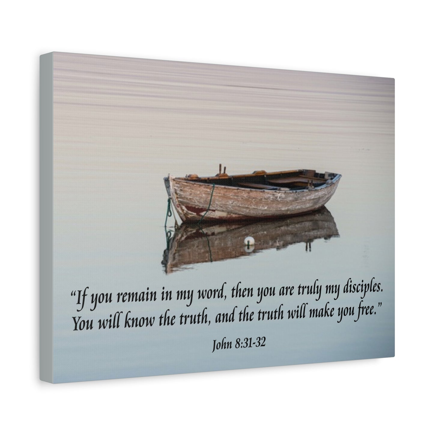 Scripture Walls John 8:31-32 Truth Will Make You Free Bible Verse Canvas Christian Wall Art Ready to Hang Unframed