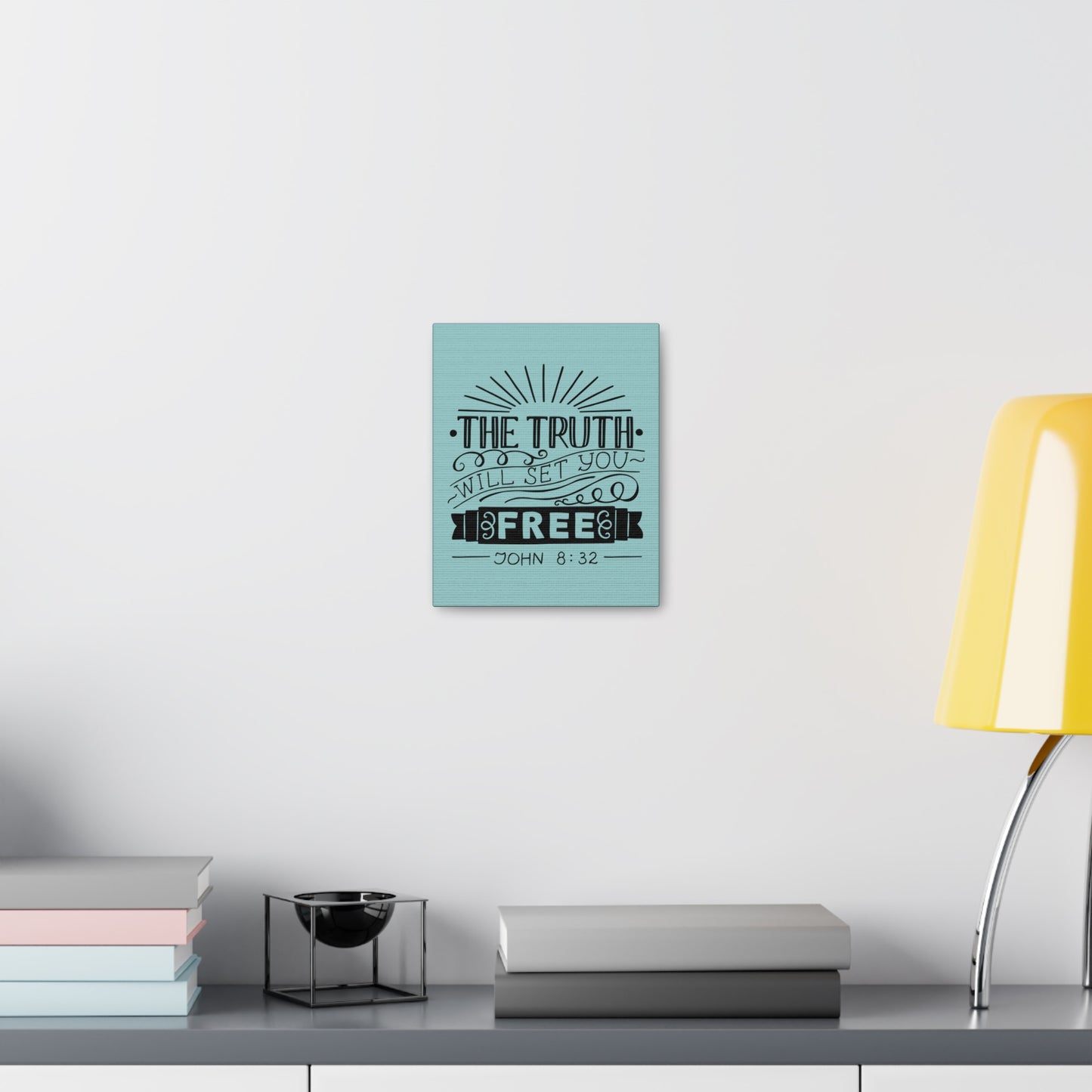 The Truth Will Set You Free John 8:32 Christian Wall Art Bible Verse Print Ready To Hang