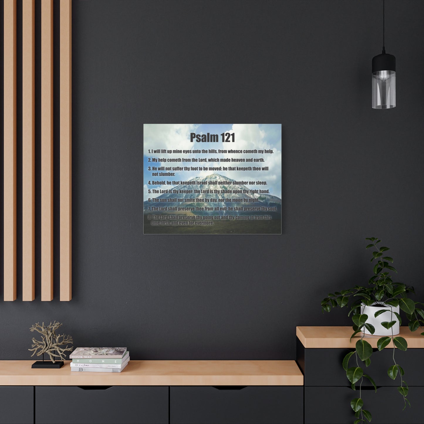 Scripture Walls God Watches Over You Psalm 121:7 Christian Wall Art Print Ready to Hang