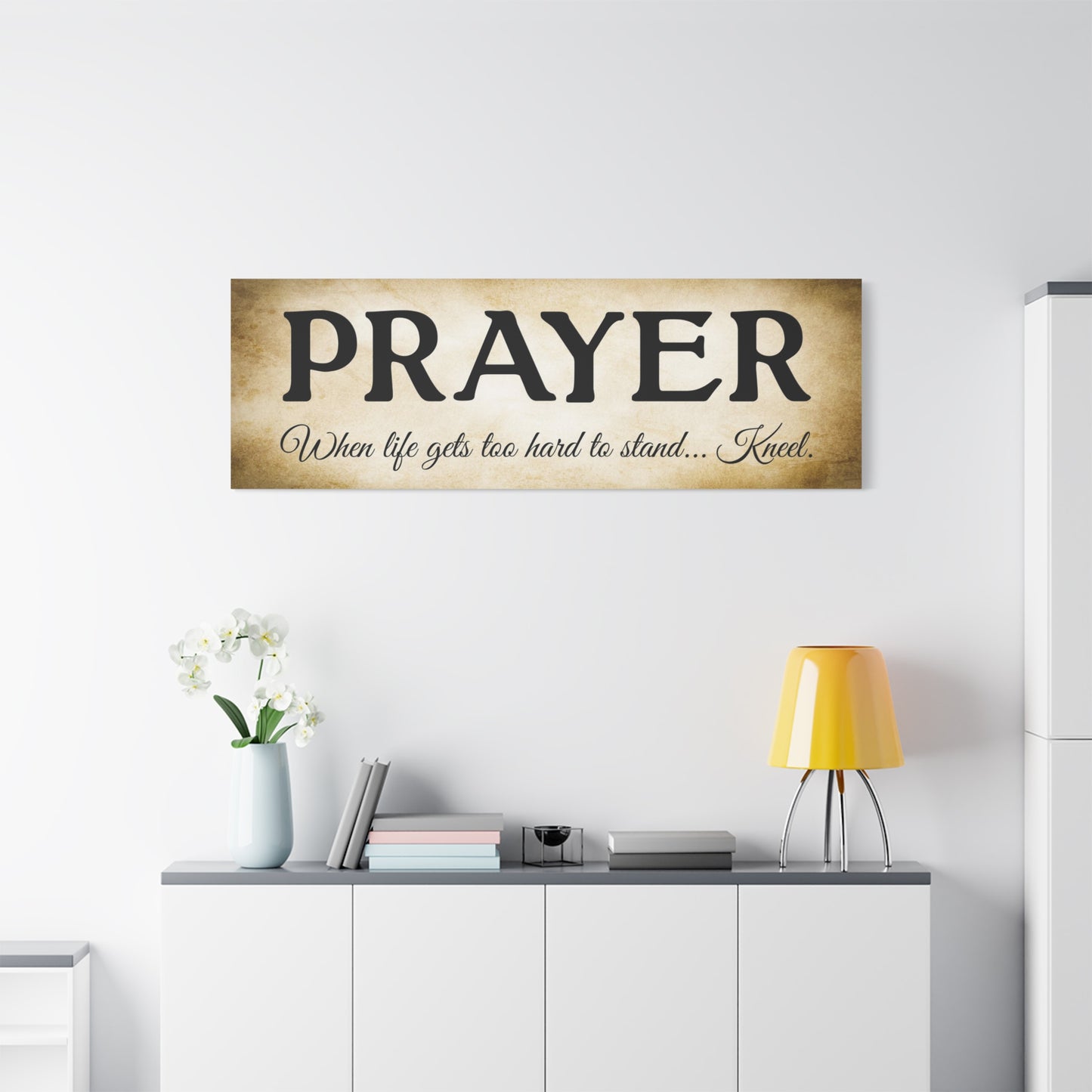 Scripture Walls Prayer Gold Bible Verse Canvas Christian Wall Art Ready to Hang Unframed