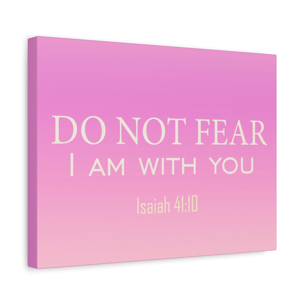 Scripture Canvas I Am With You Isaiah 41:10 Christian Wall Art Bible Verse Print Ready to Hang
