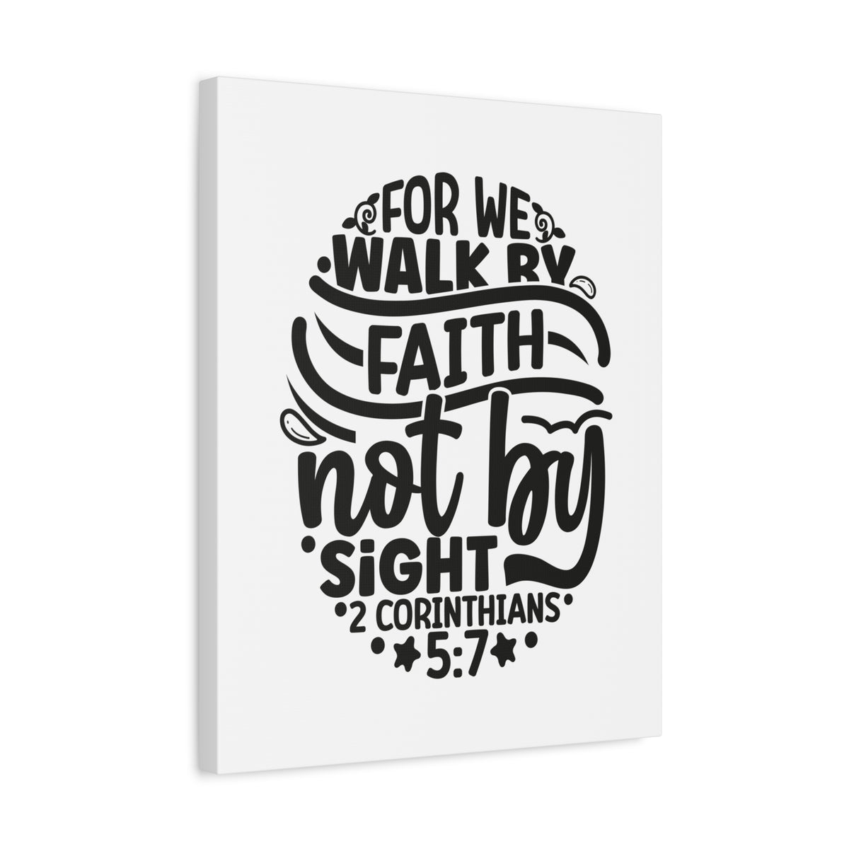 Scripture Walls Walk by Faith 2 Corinthians 5:7 Bible Verse Canvas Christian Wall Art Ready to Hang Unframed