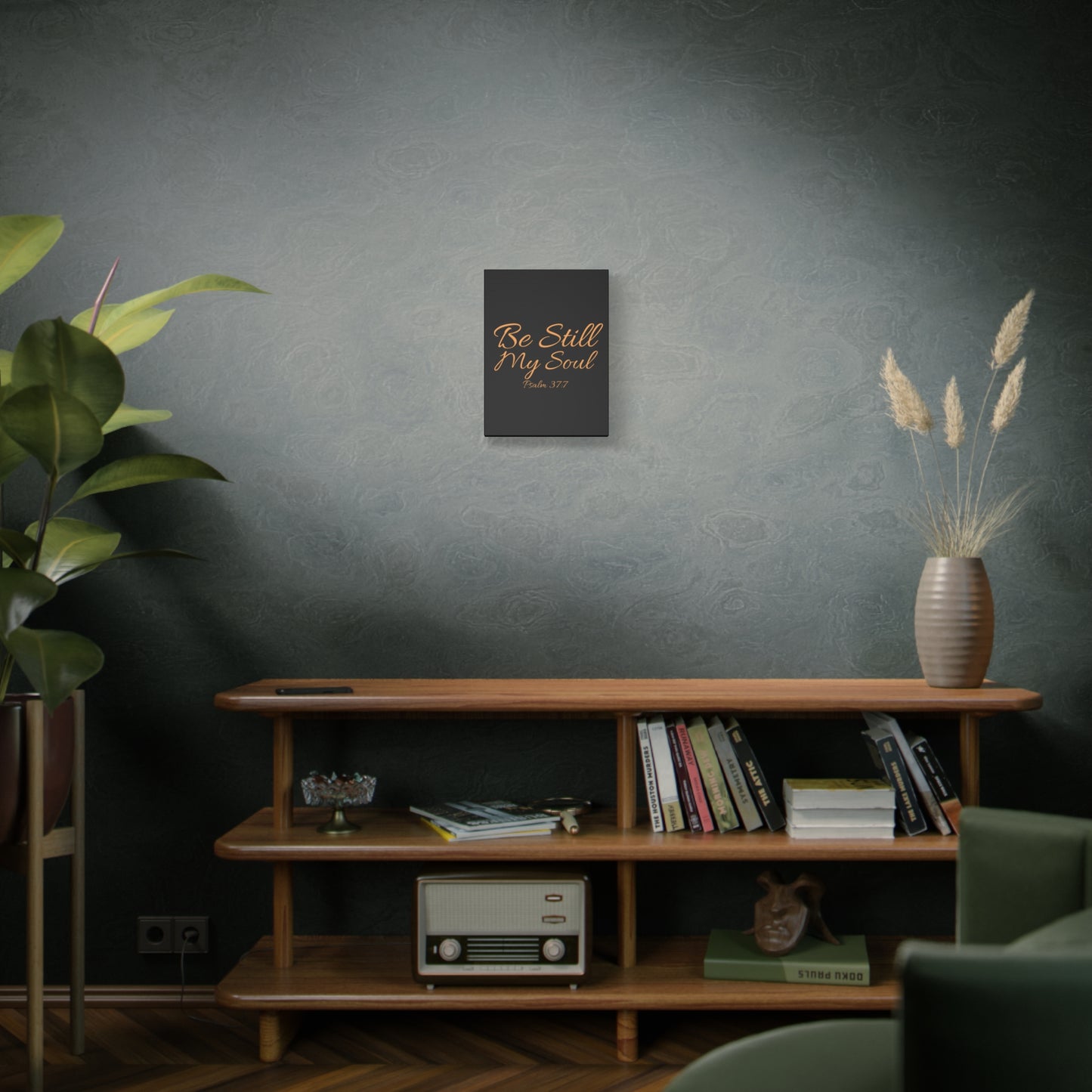 Scripture Walls Be Still My Soul Psalm 37:7 Bible Verse Canvas Christian Wall Art Ready to Hang Unframed