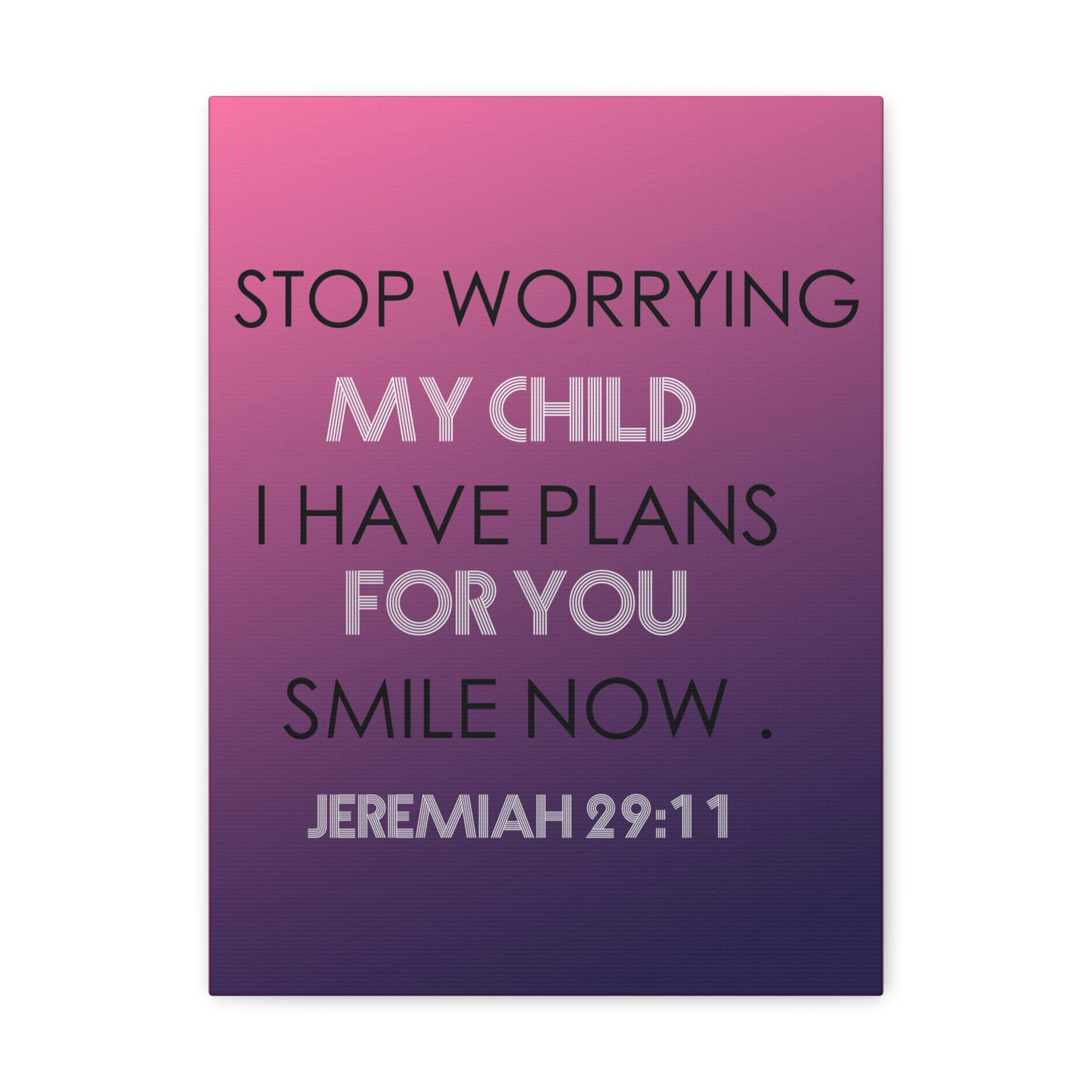 I Have Plans For You Jeremiah 29:11 Bible Verse Canvas Christian Wall Art Ready to Hang
