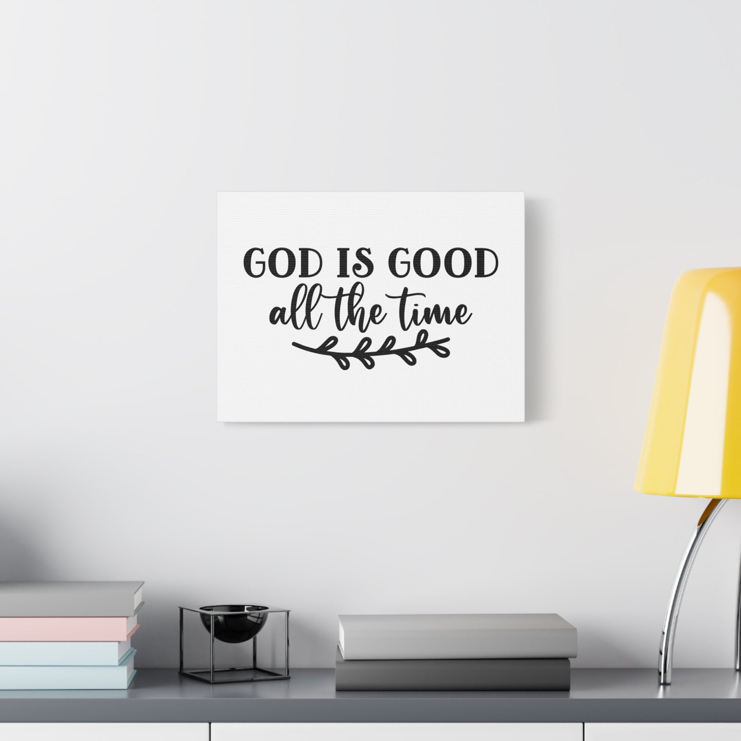 Scripture Canvas God Is Good All The Time Psalm 100:5 Branch Christian Wall Art Bible Verse Print Ready to Hang
