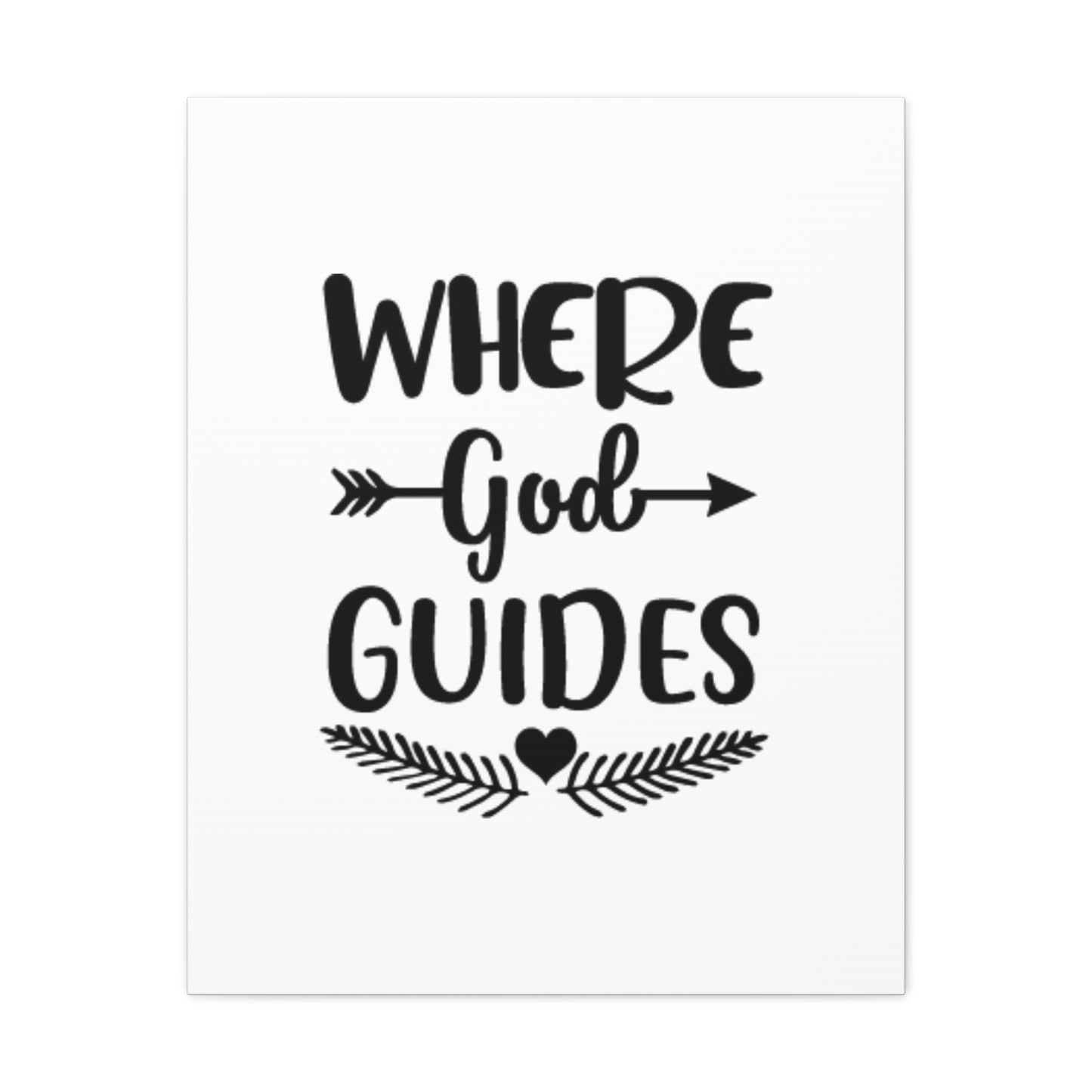 Where God Guides Isaiah 58:11 Christian Wall Art Bible Verse Print Ready to Hang