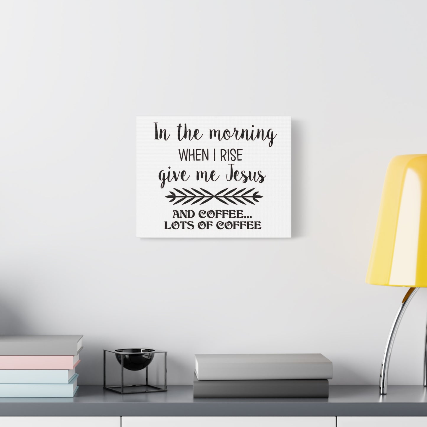 Scripture Canvas In The Morning When I Rise Psalm 59:6 Christian Wall Art Print Ready to Hang