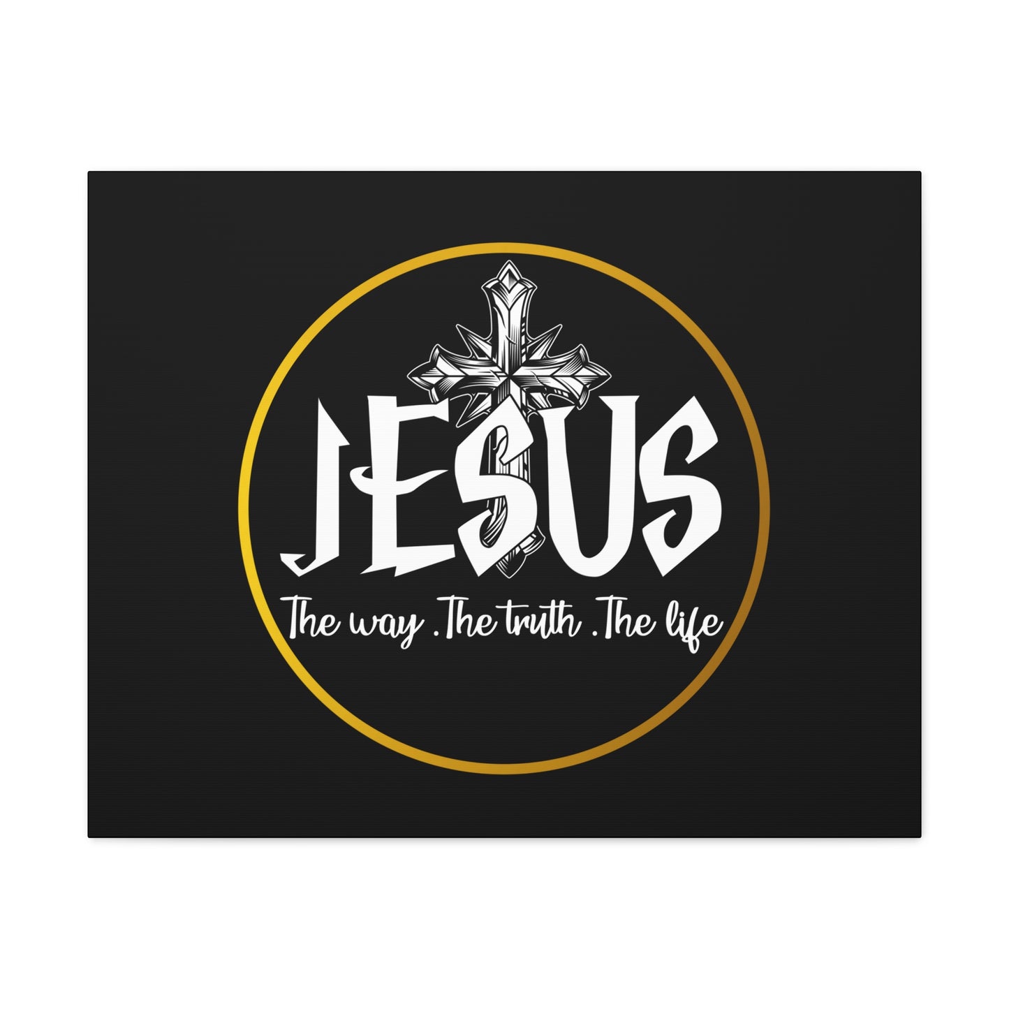 The Way, The Truth, The Life John 14:6 Black Christian Wall Art Bible Verse Print Ready to Hang