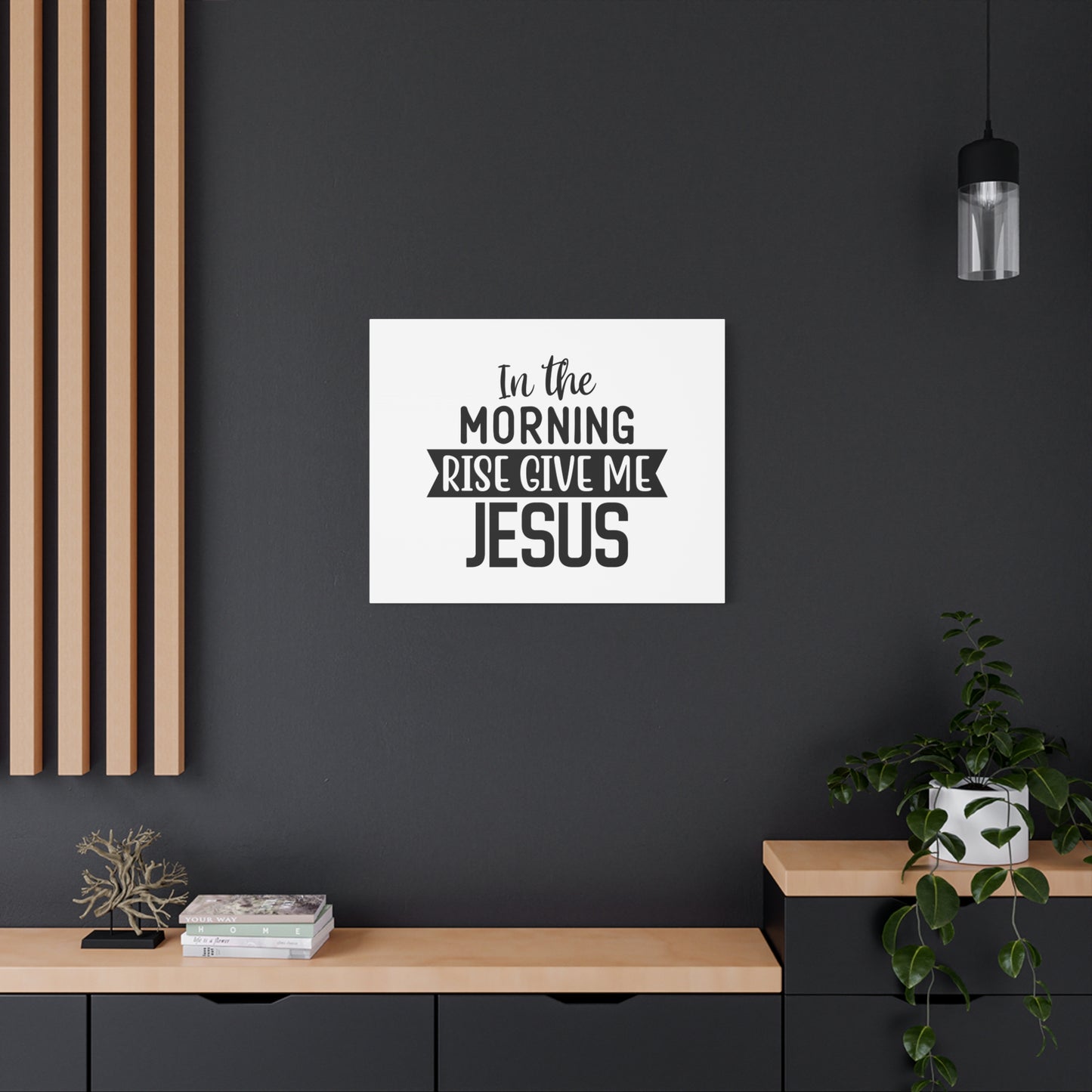 Scripture Canvas In The Morning Rise Psalm 143:8 Christian Wall Art Bible Verse Print Ready to Hang