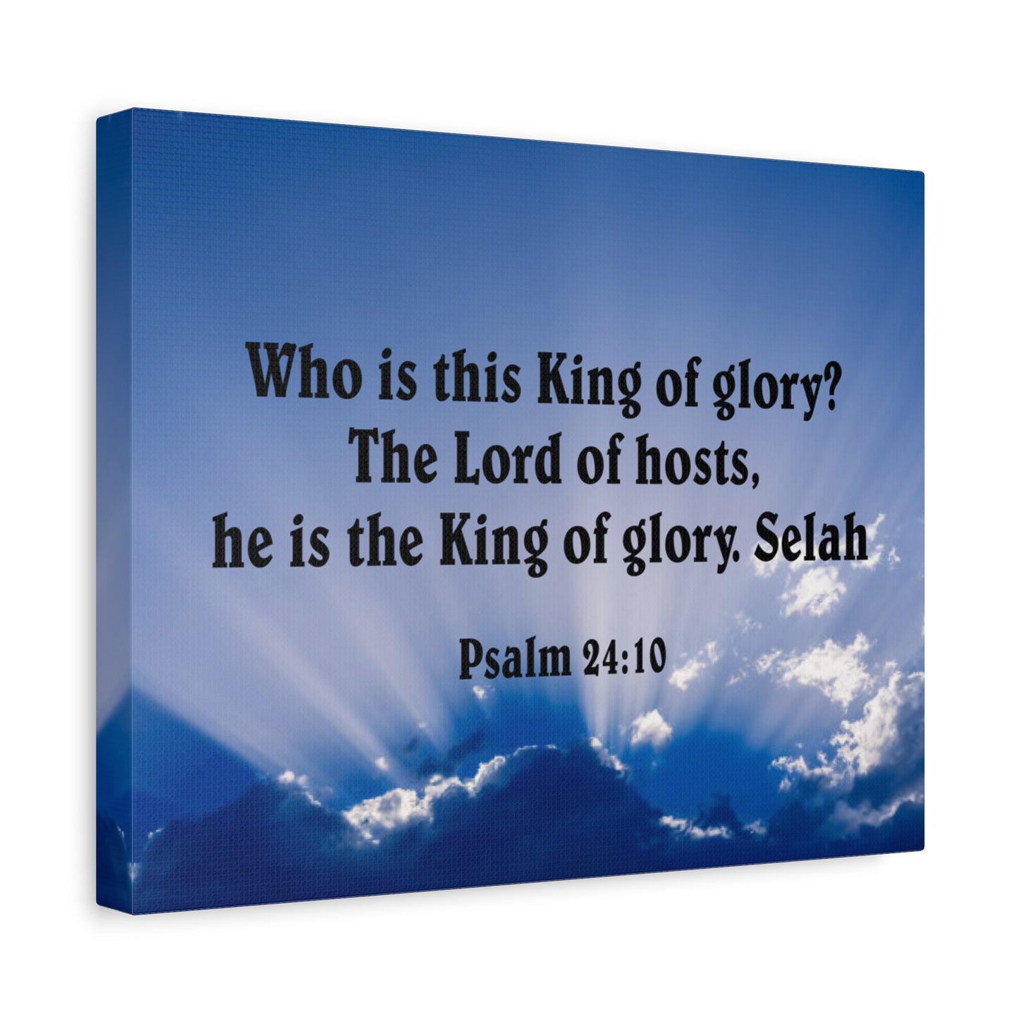 Bible Verse Canvas The Lord of Hosts Psalm 24:10 Christian Home Decor Scripture Art