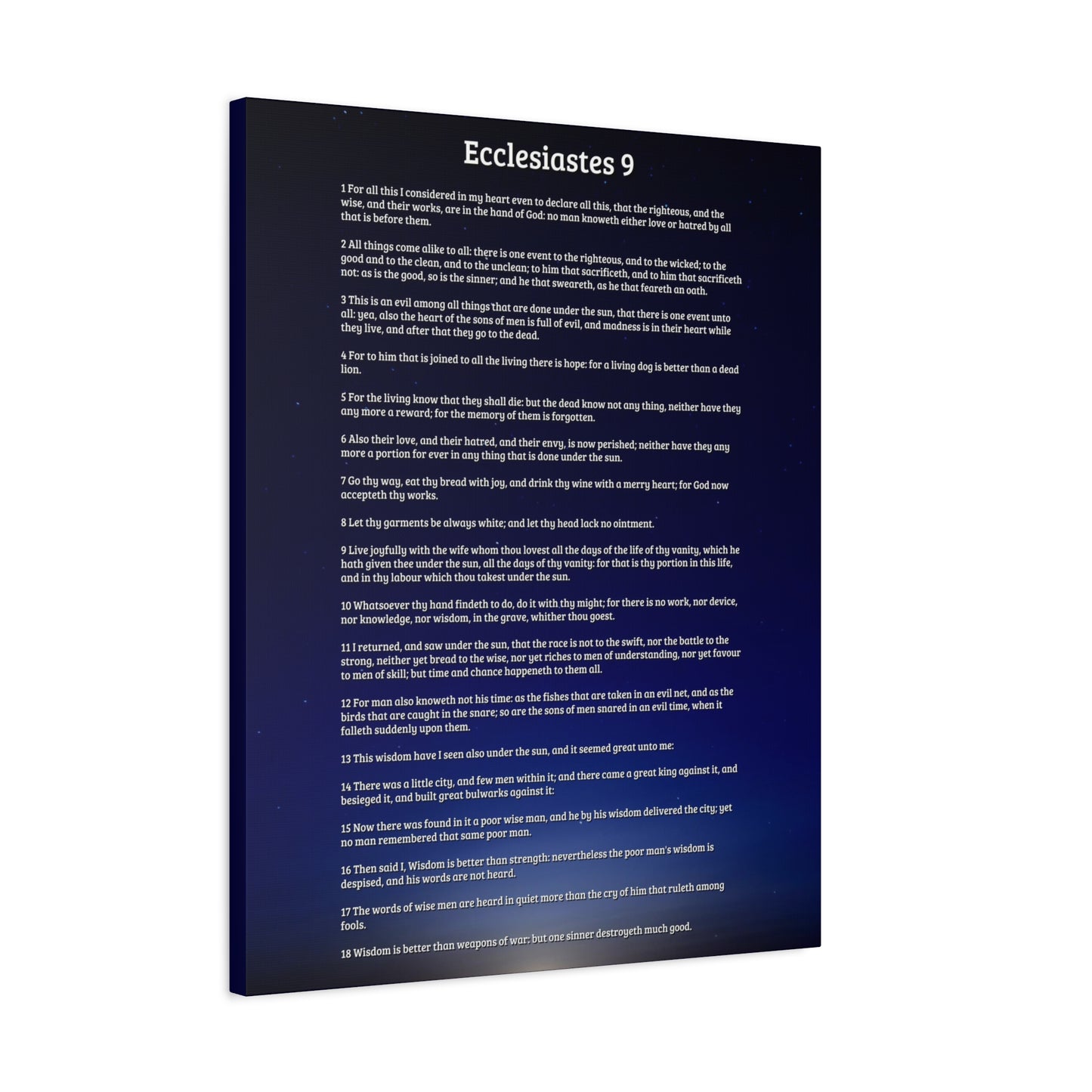 Scripture Walls Everything Is In God's Hands Ecclesiastes 9 Bible Verse Canvas Christian Wall Art Ready to Hang