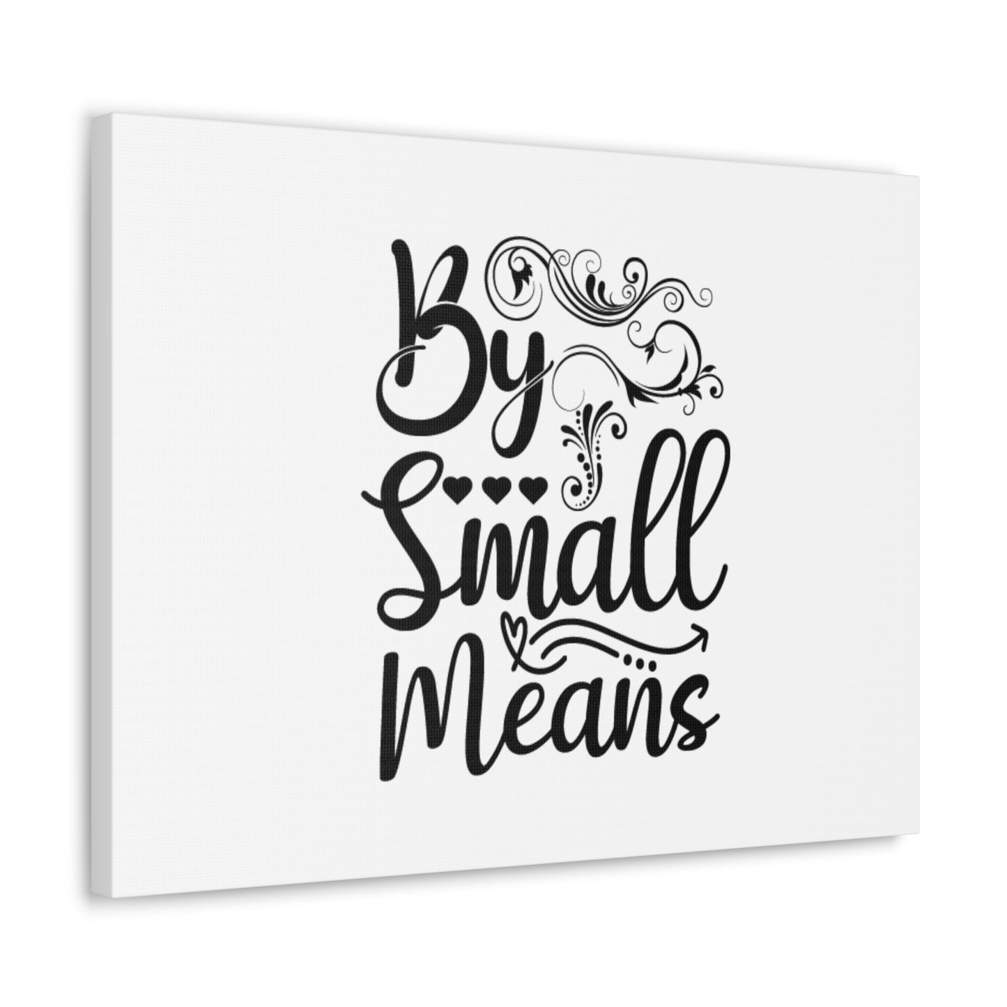 By Small Means Luke 16:10 Hearts Christian Wall Art Bible Verse Print Ready to Hang