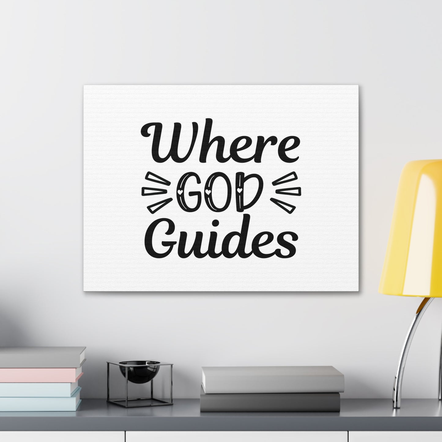 Where God Guides John 16:13 Christian Wall Art Bible Verse Print Ready to Hang