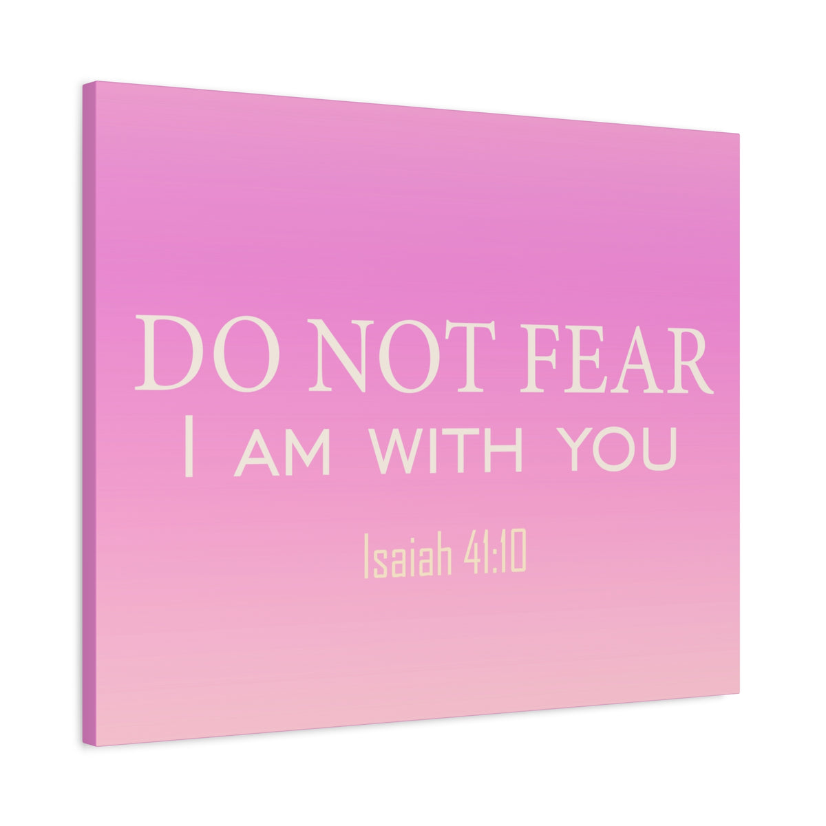 Scripture Canvas I Am With You Isaiah 41:10 Christian Wall Art Bible Verse Print Ready to Hang
