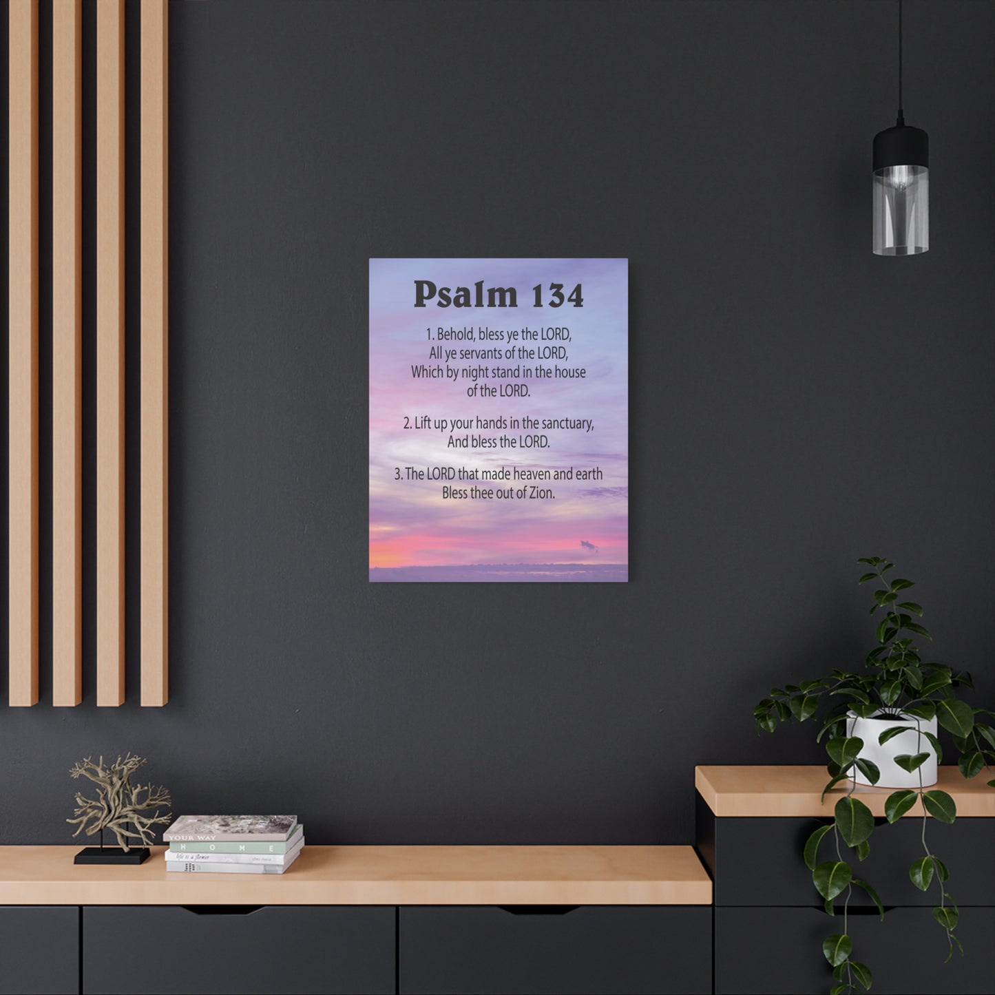 Scripture Walls House of The Lord Psalm 134:3 Bible Verse Canvas Christian Wall Art Ready to Hang