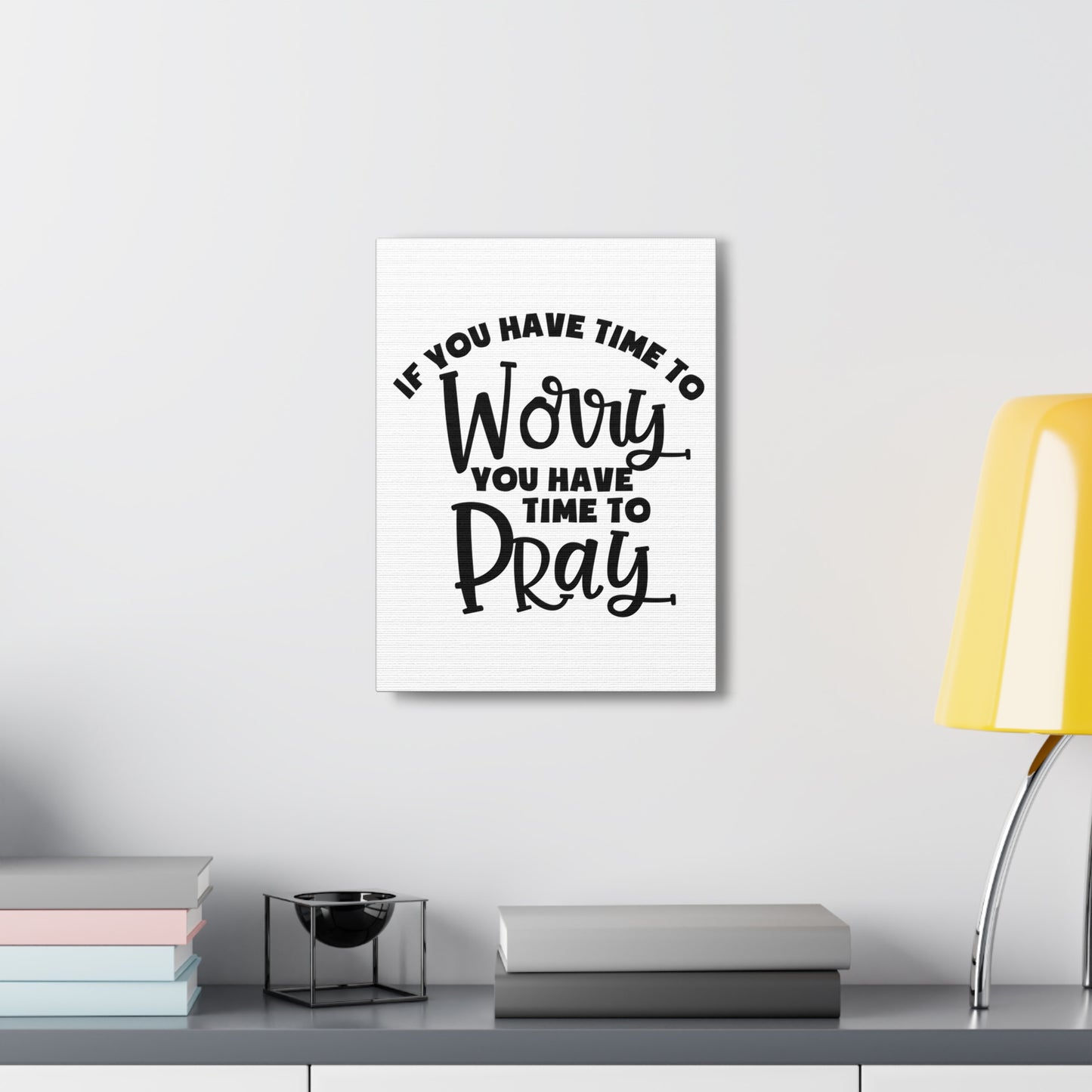 Time To Pray 1 Peter 5:7 Christian Wall Art Print Ready to Hang