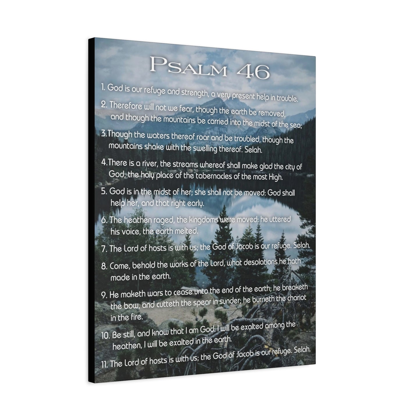 Scripture Walls Lord Reign In Me Psalm 46:11 Colored Christian Wall Art Print Ready to Hang