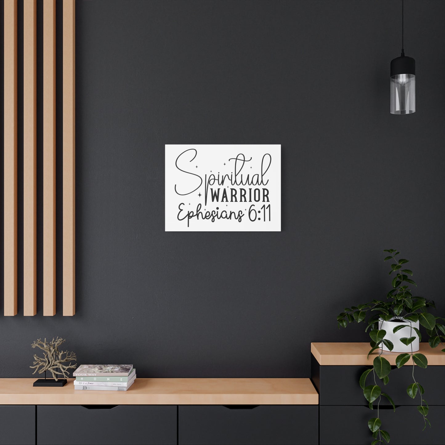 Scripture Walls Ephesians 6:11 A Spiritual Warrior Bible Verse Canvas Christian Wall Art Ready to Hang Unframed