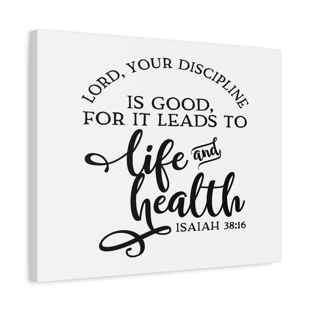 Scripture Canvas Life And Health Isaiah 38:16 Christian Wall Art Bible Verse Print Ready to Hang