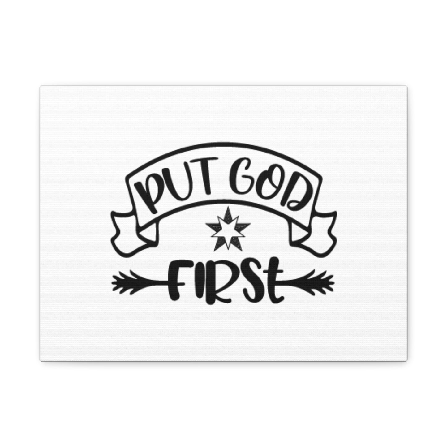 Put God First Matthew 6:33 Christian Wall Art Bible Verse Print Ready to Hang