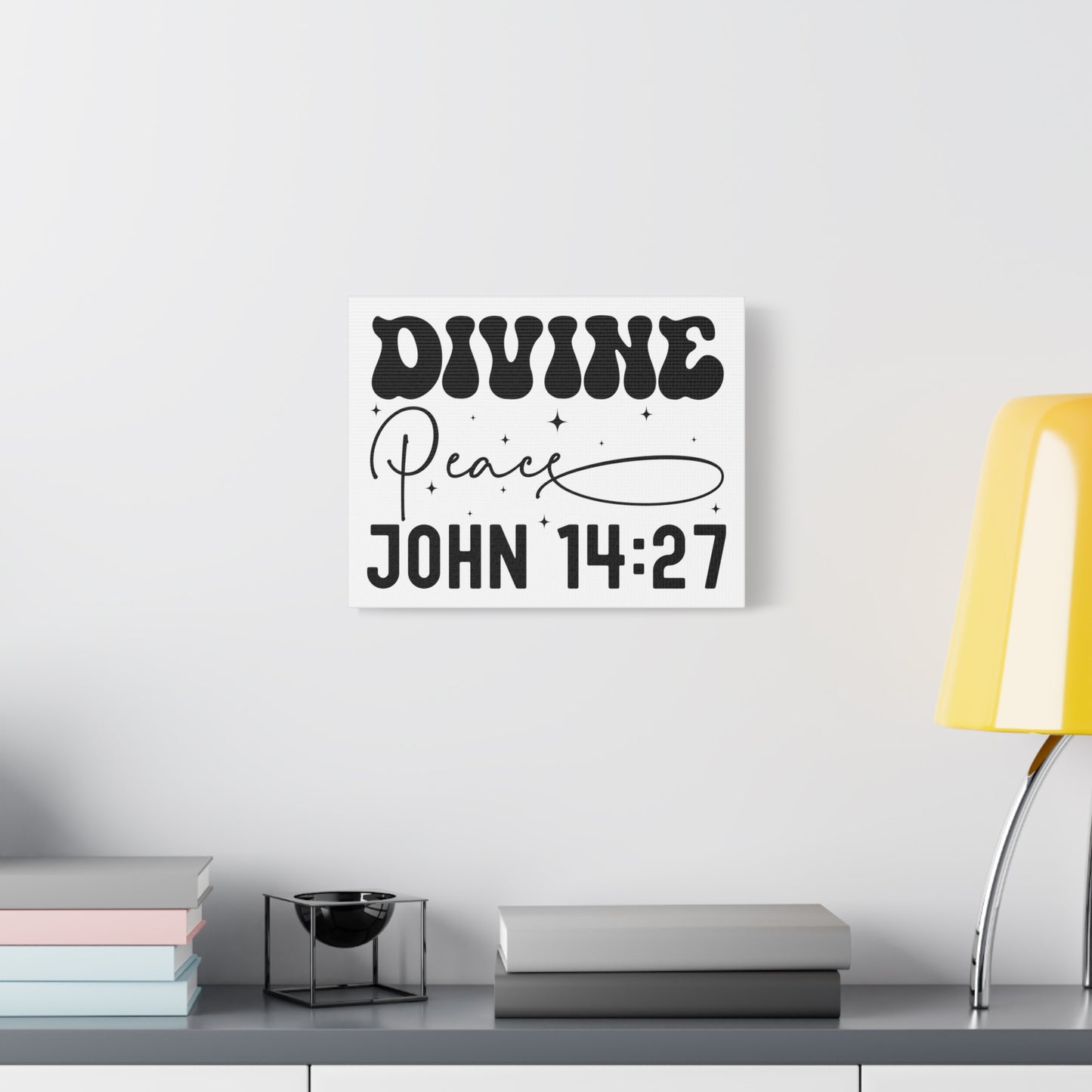 Scripture Walls John 14:27 Divine Peace Bible Verse Canvas Christian Wall Art Ready to Hang Unframed