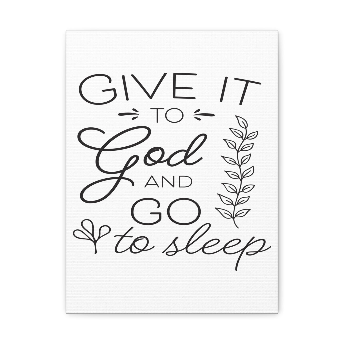 To God And Psalm 4:8 Christian Wall Art Print Ready to Hang